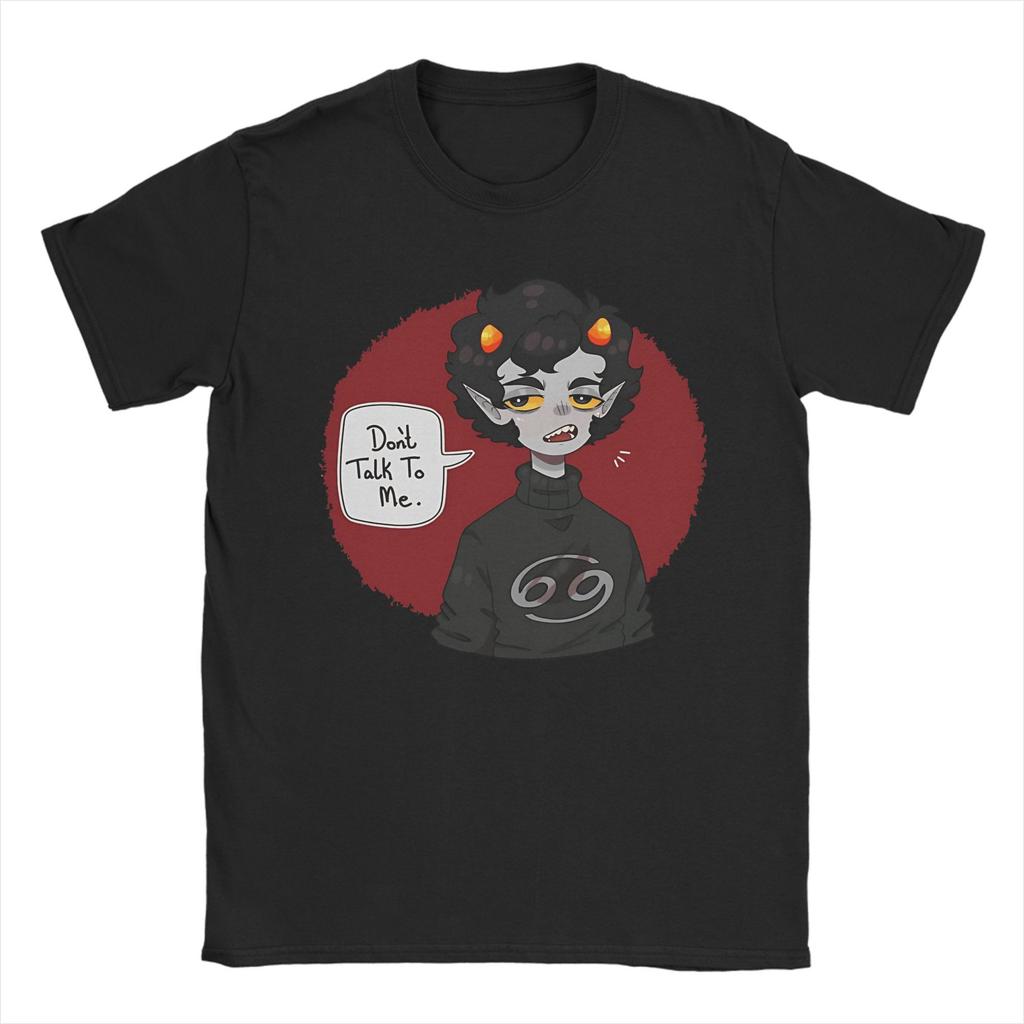 Homestucks ШтаныКот Каркат Футболка Мужская Хлопок Одежда С Принтом Художественная Литература MSPA Круглый Вырез Короткий Рукав