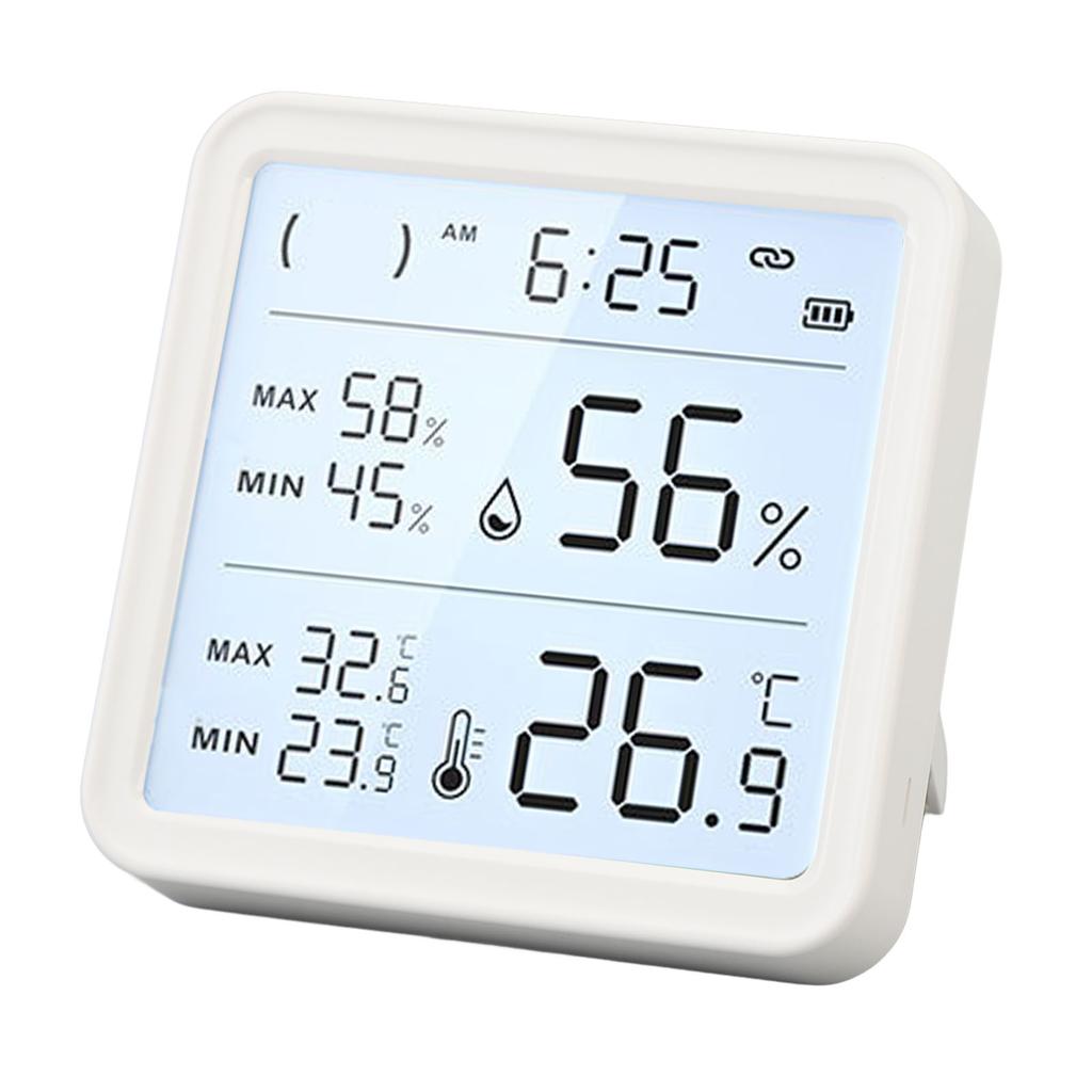 Измеритель температуры и влажности -9.9 до 60 градусов Цельсия Питание от батареи 0% относительной влажности до 99% относительной влажности Цифровой Wi-Fi Внутренний