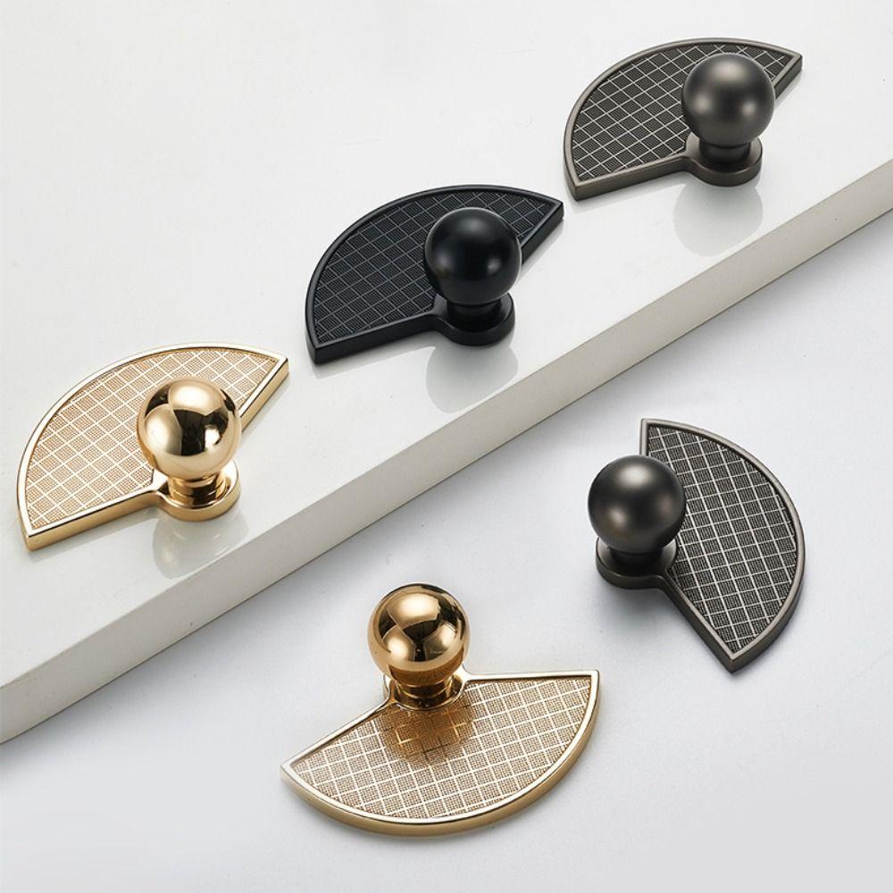 Ручки для ящиков с одним отверстием, веерообразные ручки для мебели, ручки для шкафов, украшения для шкафа