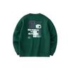 Anta Basketball Series Large Graphic Letter Crewneck Sweatshirt Men Sweatshirt Dark-Green 152411747-4