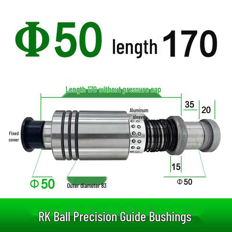 Replacement Disc Mill Mold Accessories - Cross Roller Rolling Rubber Sleeve & Outer Guide Post Bushing Set