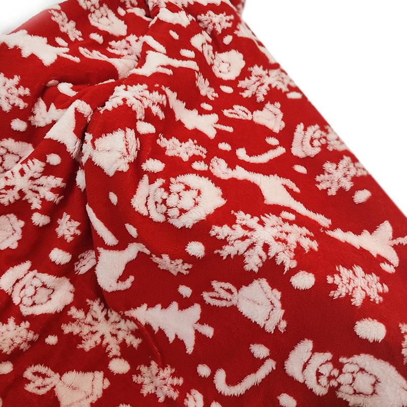 Двухслойное теплое фланелевое жаккардовое одеяло для зимы