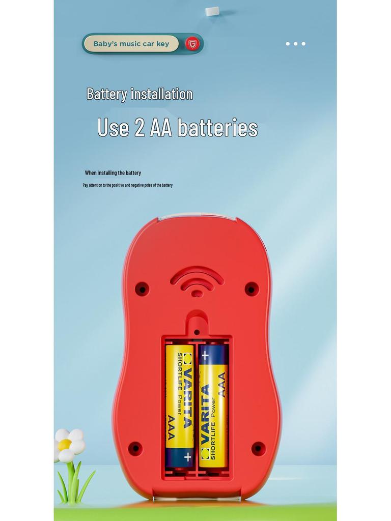 Музыкальный брелок-машинка для детей со светом и звуком для раннего развития.