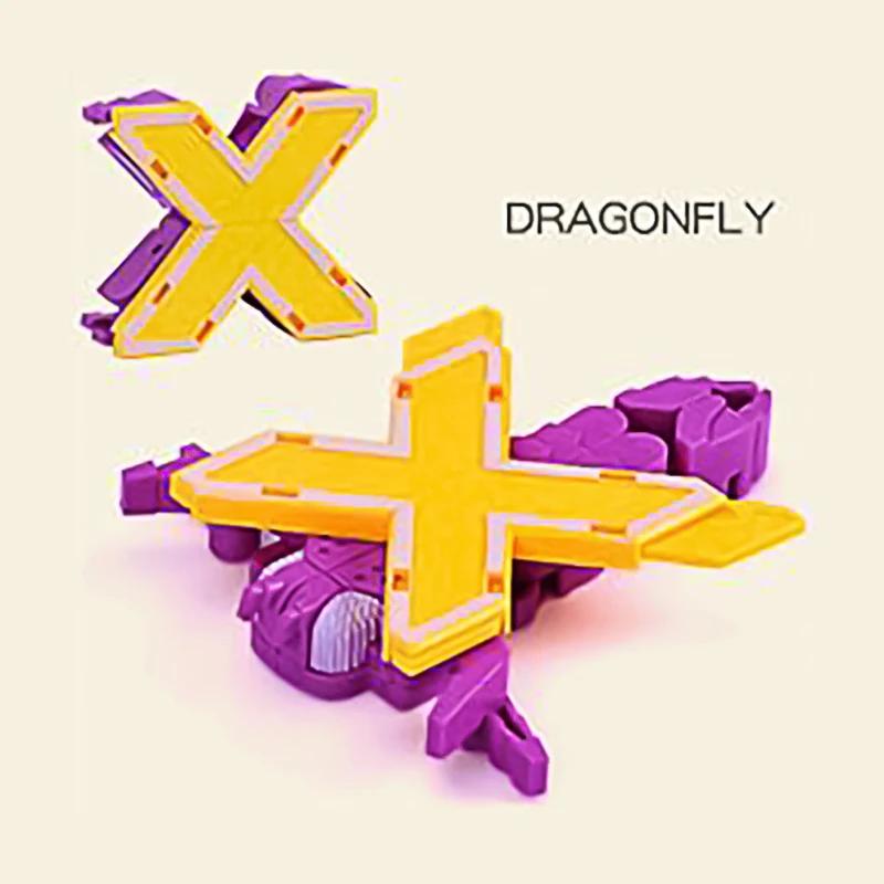 Новые обучающие игрушки 26 букв Изучаемые слова Трансформируемые Собираемые Роботы Алфавитные игрушки Для детей Подарки Учись Играй Робот-игрушка