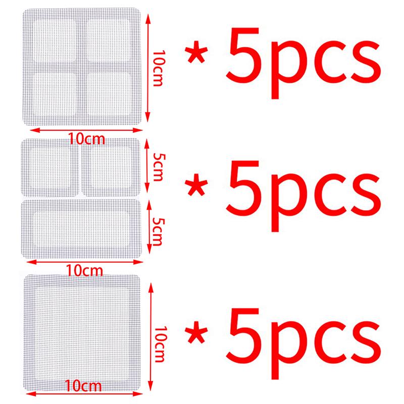 15 шт. фиксирующая сетка для окон, клейкая лента против комаров и насекомых, наклейки для ремонта экрана