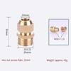 1/4" 3/8" 1/2" Male Thread Flare Adapter Brass Male Thread Connector  Air Conditioning System