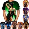 Новая летняя распродажа, мужская/женская футболка с принтом Mortal Kombat 3D, с короткими рукавами и круглым вырезом, размер плюс 100~6xl, размер больше