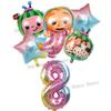 Cocomelons Baby Boys Girls Party Decoration Number Balloons Set 0-9 Cartoon Baby Showers Ornament Birthday Balloon Photo Props