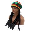 Парик косы наряд вязаная шапка, осенне-зимняя шапка в ямайской расцветке, косплей шляпа на Хэллоуин, регги шляпа