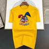 Colored Rabbit Print Summer High Quality Luxury T-shirt Men Women Cotton Short Sleeve  Casual Fashion Tees Oversized Streetwear