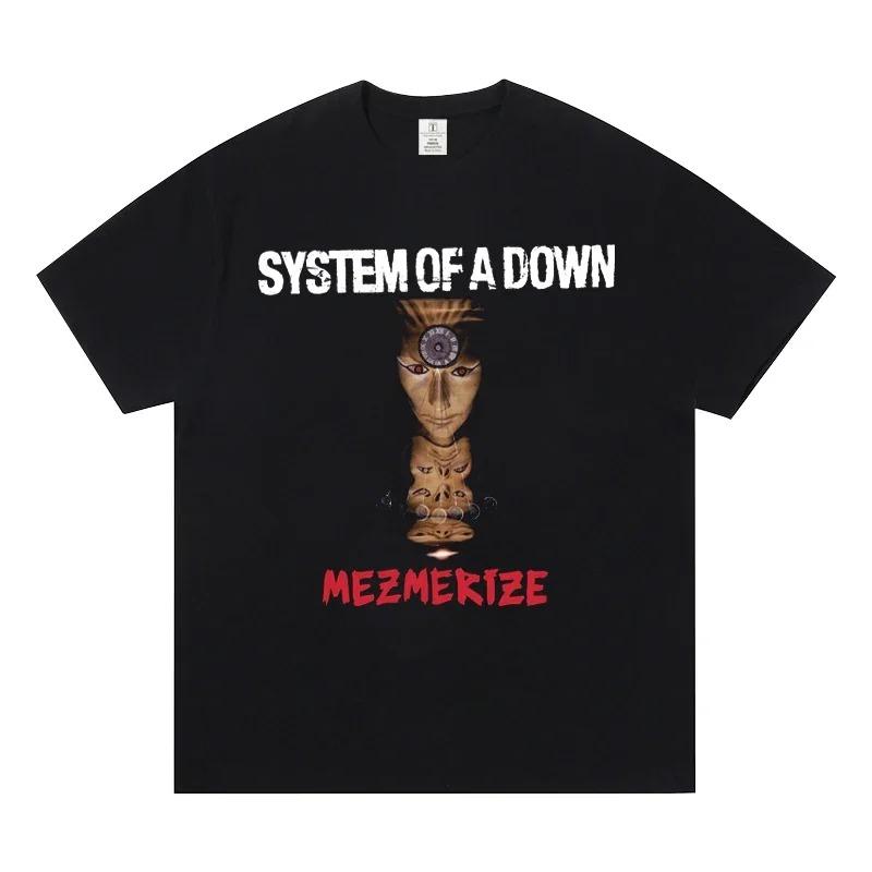 System of A Down Band Short Sleeve T-Shirt, European and American World Metal SOAD Fashion Casual Unisex Women And Men T-Shirt