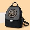 Elephant Embossed Women's PU Backpack Travel Backpack