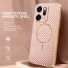 For Oppo Reno14 Pro 5G (Global) Case Carbon Fiber Textured Electroplated TPU Back Cover