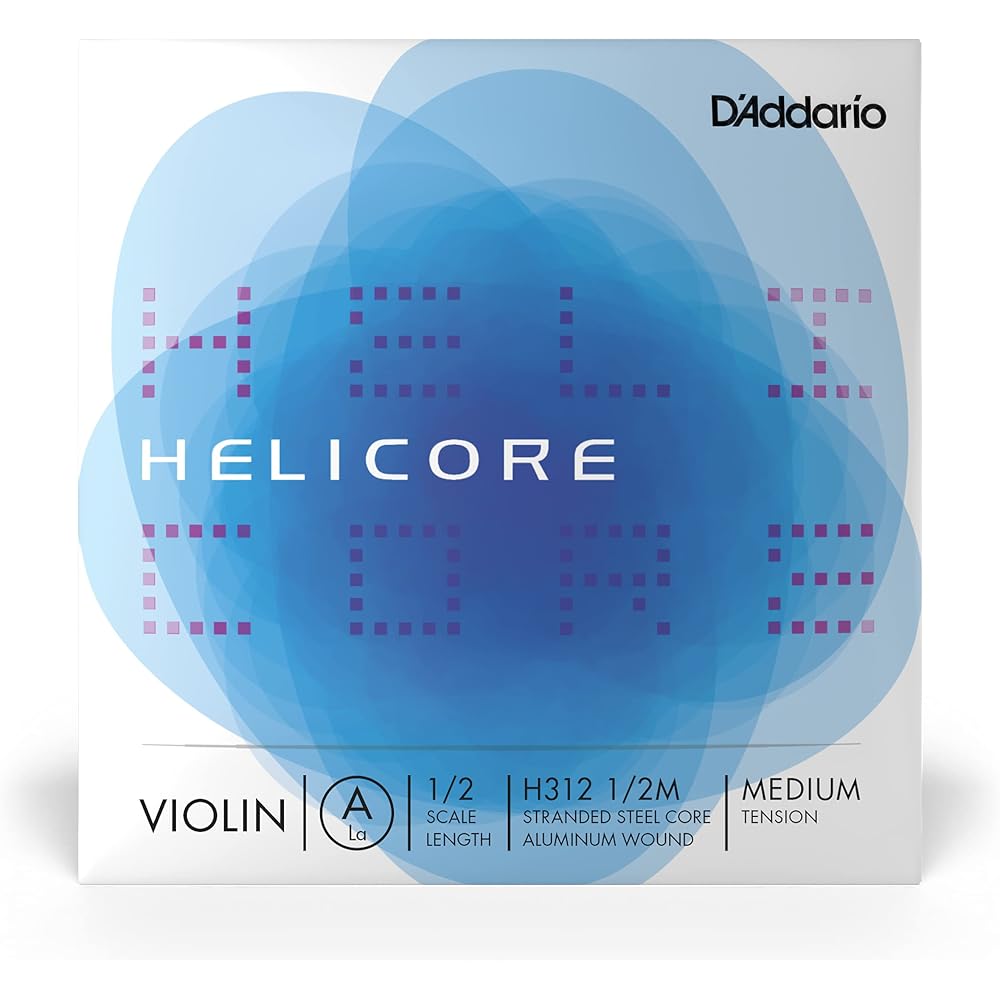 D'Addario Daddario Скрипичные струны Розовые Helicore Линия A H312 1/2M Среднее натяжение [Оригинал, для внутреннего рынка]