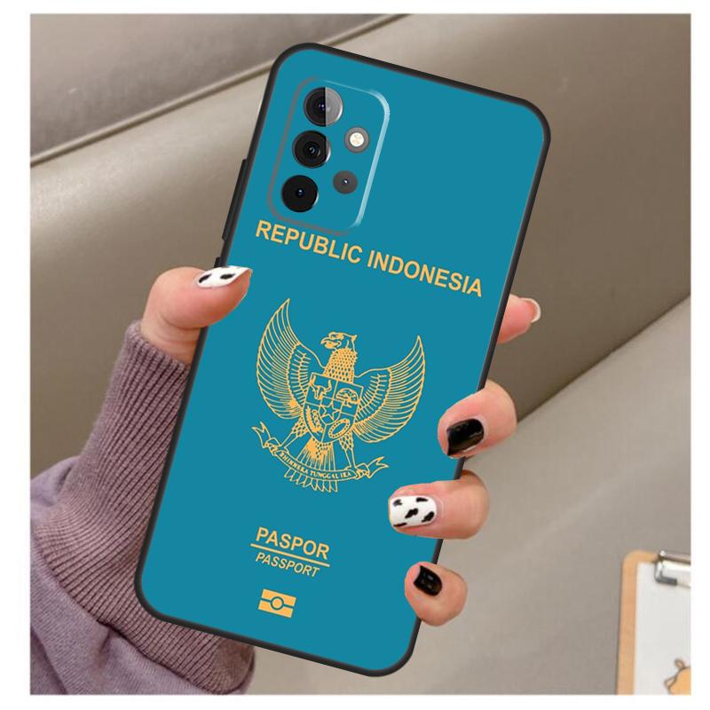 Чехол-карта с флагом Индонезии для Samsung Galaxy A33 A13 A53 A34 A54 A14 A15 A16 A26 A36 A56 A12 A32 A52 A06 A35 A55