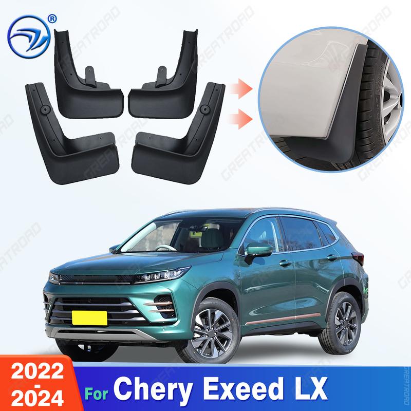 Для Chery Exeed LX 2024 Брызговики Задние Брызговики Передние Брызговики Грязезащитные Щитки Аксессуары для Автомобиля
