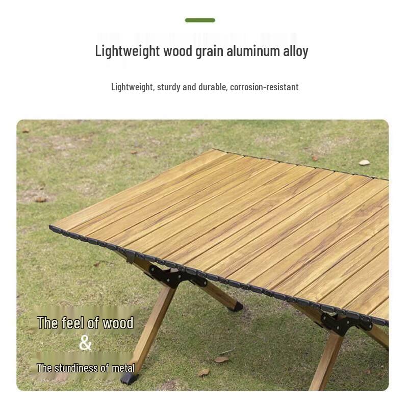 Jundingying Portable Aluminum Alloy Roll-up Camping Table