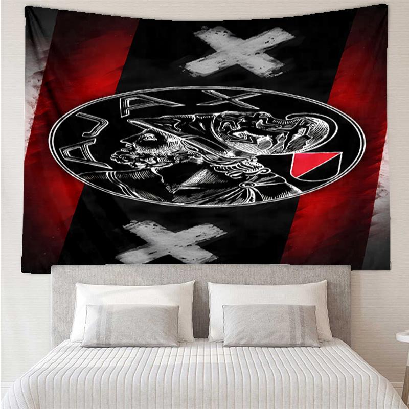 AFC Ajax Tapestry for Bedroom Aesthetic Classroom Tapestries Wall Hanging for Living Room Dorm Office,Ideal Creative Gift
