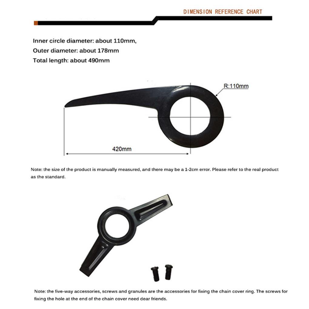 Защита цепи Высокая прочность Водонепроницаемая Износостойкая Универсальный Чехол для велосипедов Велосипедные детали Защита звездочки Защитный кожух Чехол
