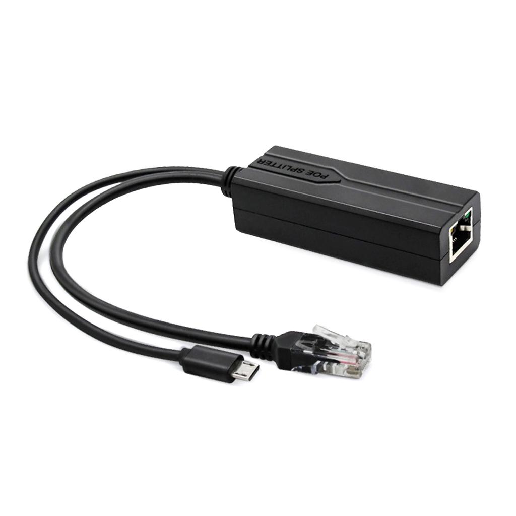 Адаптер-сплиттер Micro USB POE, преобразователь питания 48 В в 5 В для IP-камер и сетевых устройств, адаптер PoE в Micro USB