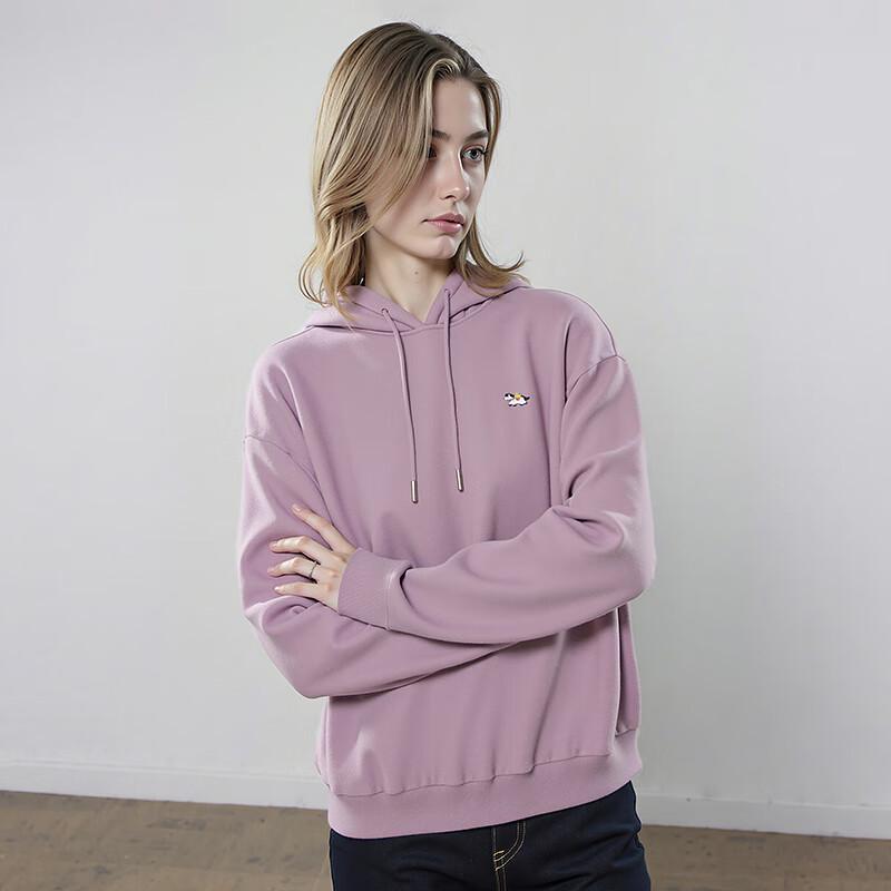 Women's Bear Embroidered Hooded Fleece Sweatshirt