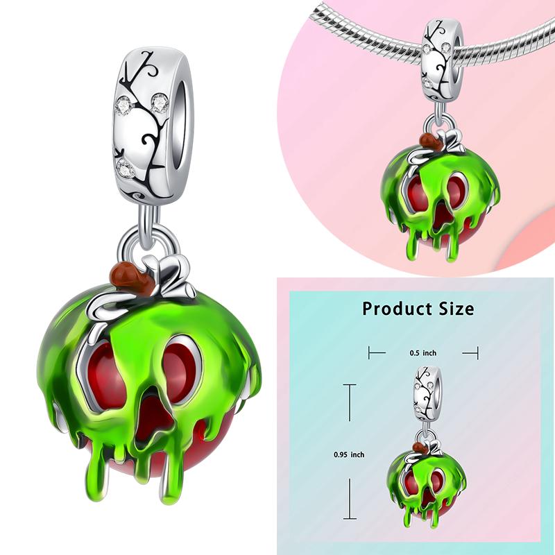Copper Charms Luminous Pumpkin Skull Beads For Dangle Diy Gift Halloween Series Charms