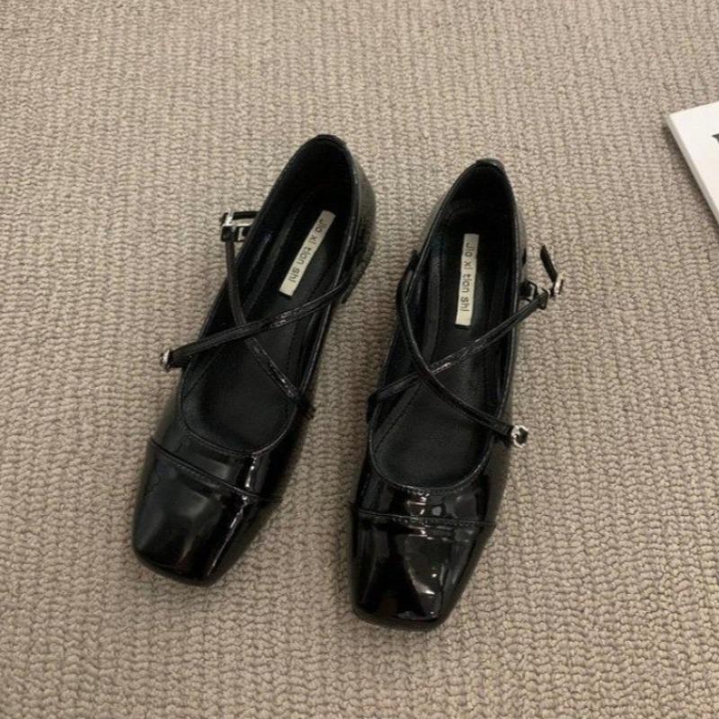 Туфли Мэри Джейн для женщин, 2024 г., женские туфли на одинарном каблуке в стиле ретро, ​​мягкие и удобные красные балетки Zapatos De Mujer