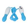 Skipping Rope PVC Cord Plastic Adjustable Fitness Counting Jump Rope for Adult Workout Student Sports Test Blue