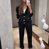 Amazon 2026 European and American women's cross-border new autumn and winter women's imitation fur turtleneck zipper casual top jacket