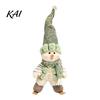 Plush Snowman Elk Dolls for Home Decor Green Christmas Figurines, Skiing Reindeer Stuffed Doll, Fabric Holiday Tabletop Ornaments Office Xmas
