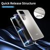Чехол для Samsung Galaxy S26 Ultra с текстурой парчи, противоударный, с магнитной рамкой из сплава, задняя крышка из поликарбоната