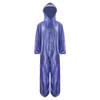 One Piece Waterproof Hooded Jumpsuit Rainwear Front Zipper and Button Fastening Drawstring Hood for Men Women Outdoor Work
