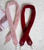 Женский плюшевый широкий меховой плечевой ремень для сумок - Универсальная замена для сумок через плечо и на одно плечо