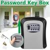 Настенный умный сейф с паролем, пластиковый замок для хранения ключей, защищенный от атмосферных воздействий 4-битный комбинированный ключ, безопасный ящик для хранения паролей