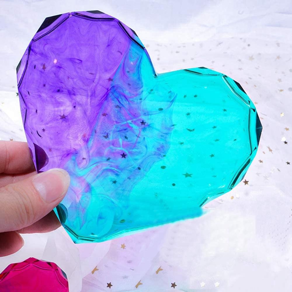 Shaped Cup Mats Silicone  Edge Coaster Mold Resin Casting Mold Pad Clay Tools Tray Mould