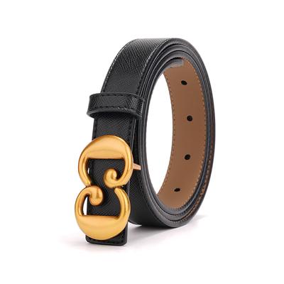 Новые женские ремни, Модные и универсальные костюмы высокого класса, Ремни, Женские повседневные кожаные черные джинсовые ремни