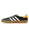 Adidas Gazelle Indoor Olympic Pack - черные кроссовки унисекс ярко-синие Core-черная резина IF9642