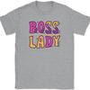 Boss Lady T-Shirt Funny The Office Humor Gift Joke Novelty Text Graphic Tee