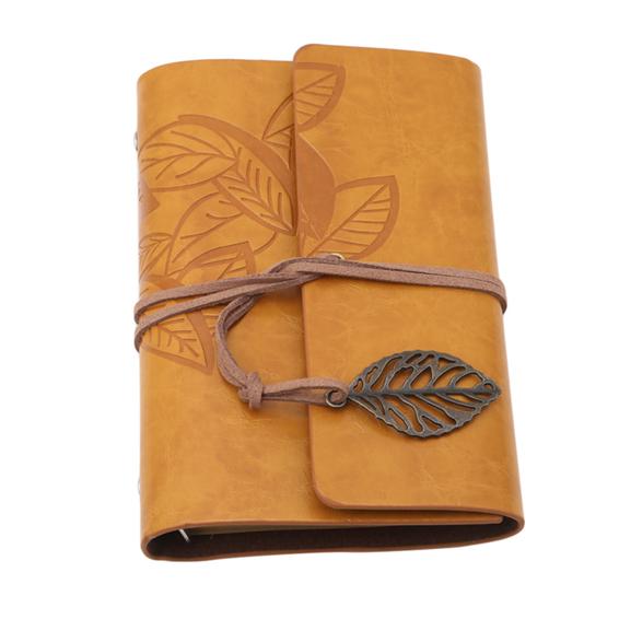 Винтажный ремешок с подвеской в виде листа, чехол для ноутбука из искусственной кожи, переплет