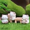Миниатюрная фигурка кошки из смолы, микро-статуэтка мультяшной кошки, крошечные животные, поделки для DIY, моховый пейзаж, кукольный домик, декор для сада, топпер для торта на день рождения