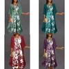 Elegant Polyester Chiffon Twopiece Dress With 3d Print For Spring Fashion