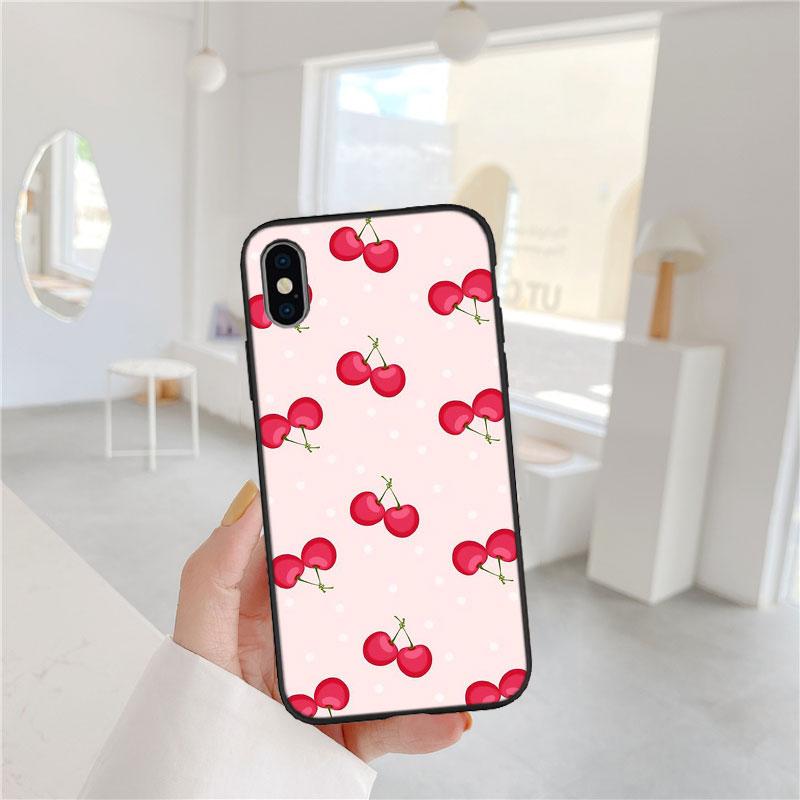 PP19 Вишня Милый Мягкий Чехол для Телефона для Xiaomi Xiaomi Poco M4 M5 M6 M7 X3 X6 X7 F8 Ultra Pro GT NFC