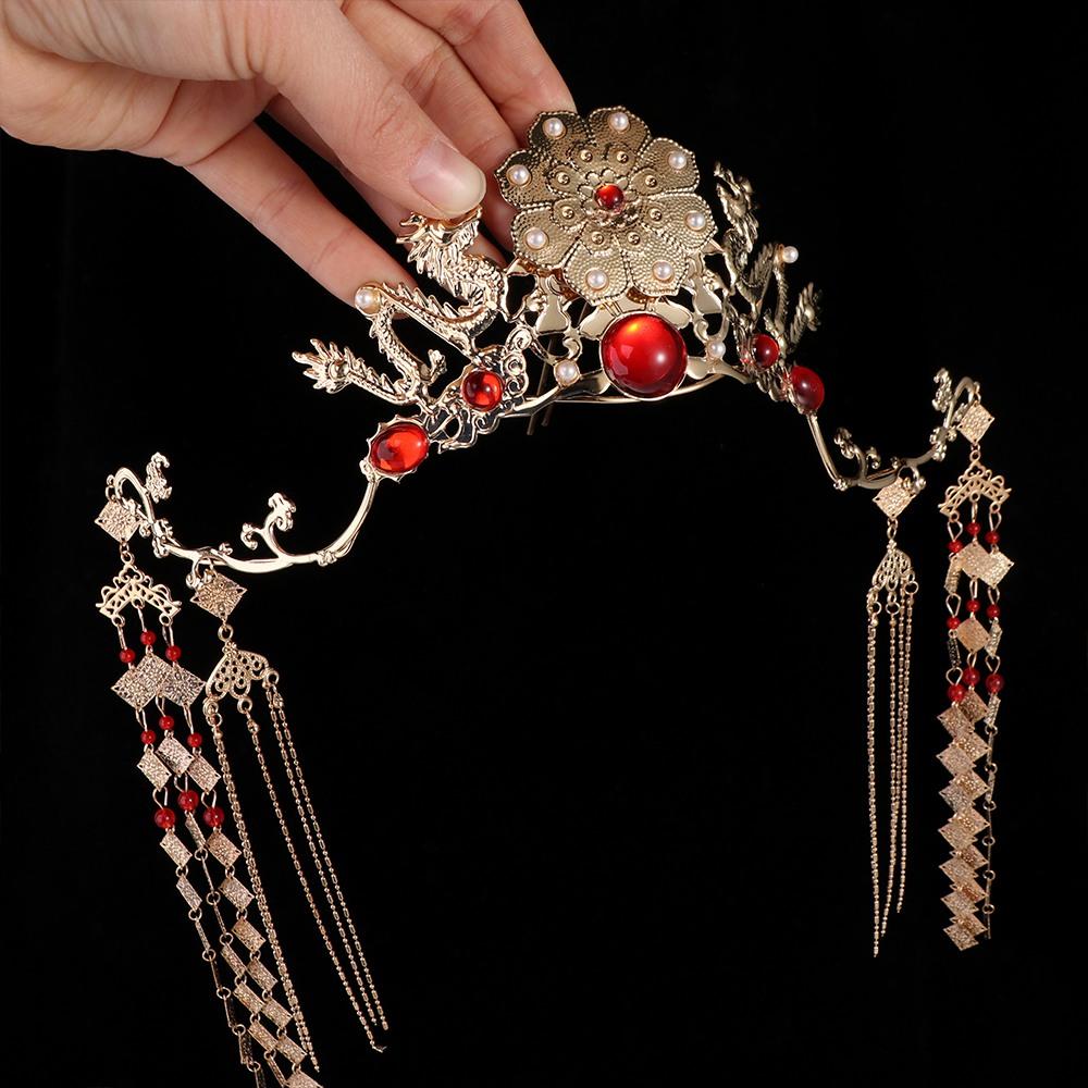 Step Shake For Girl Hair Disk Women Hair Fork Hanfu Hair Sticks Tassel Hairpins Hair Accessories