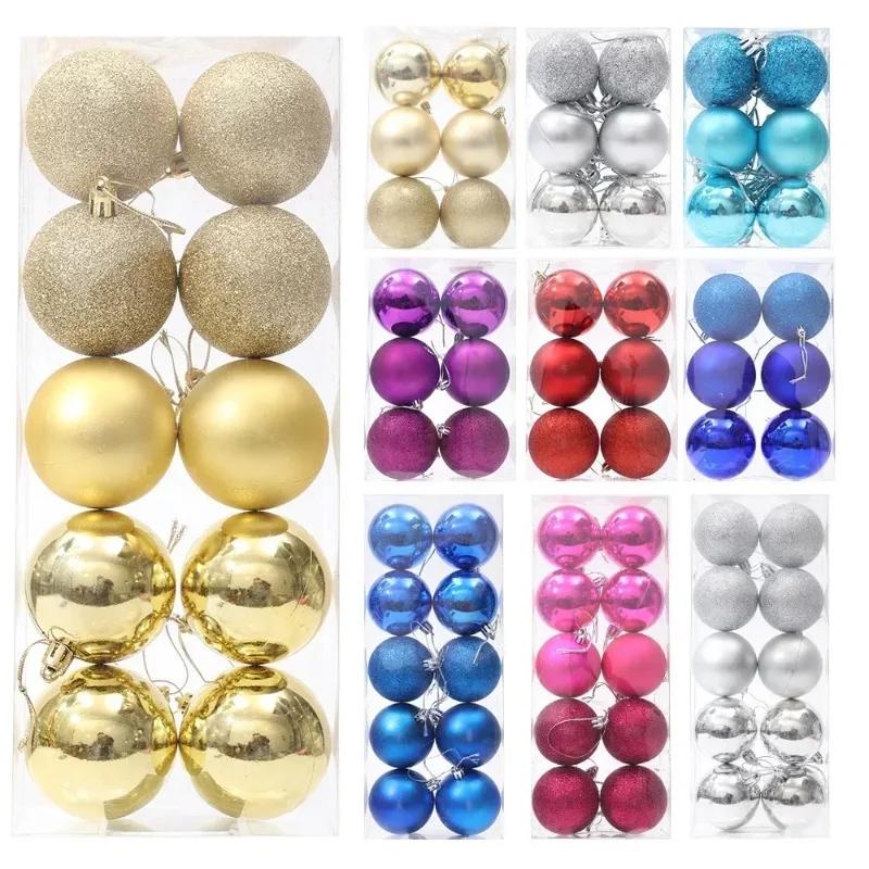 Рождественский шар для украшения елки, подвесной кулон, золотые, красные, серебряные, синие шары, товары для украшения дома, вечеринки, Рождества своими руками