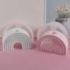 Acuan Silikon Pemegang Lilin, Acuan Pelangi Gerbang Resin Titis, Acuan Gipsum DIY, 1pc LS
