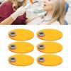 10pcs Dental Light Curing Shield Elliptical Shape Eye Protective Light Blocking Dental Light Curing