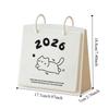 Plastic Daily Planner Cartoon Table Planner Photography Props Standing Flip Calendar  Home