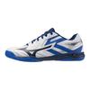 Table Tennis Shoes Wave Kaiserburg 8 Club Gym Lightweight White X Navy X Blue Cm 3E Women's 26.0