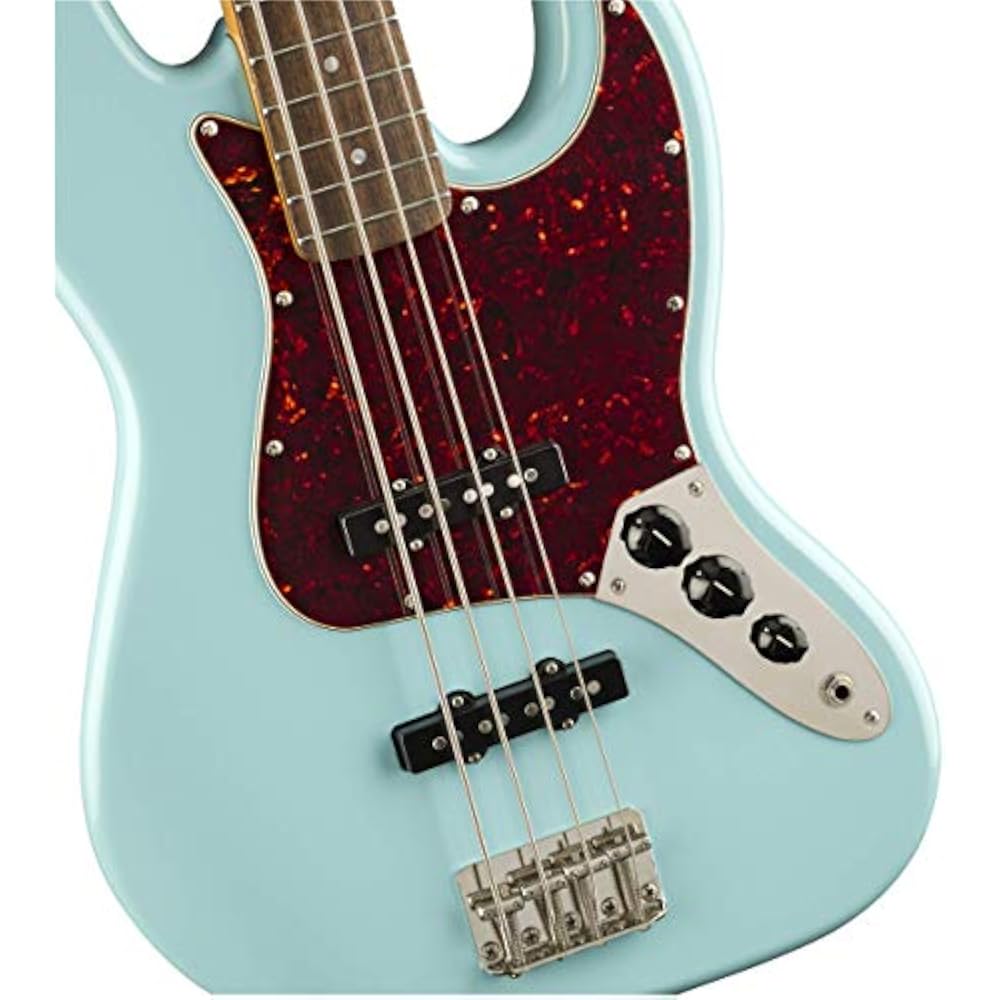 Squier by Fender Электробас Classic Vibe '60s Jazz Bass®, Накладка из лаврового дерева, Daphne Blue с...