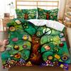 Пододеяльник из дерева Bohemian Forest Happiness Постельное белье из дерева Twin Double Queen King Size Полиэстеровый стеганый чехол